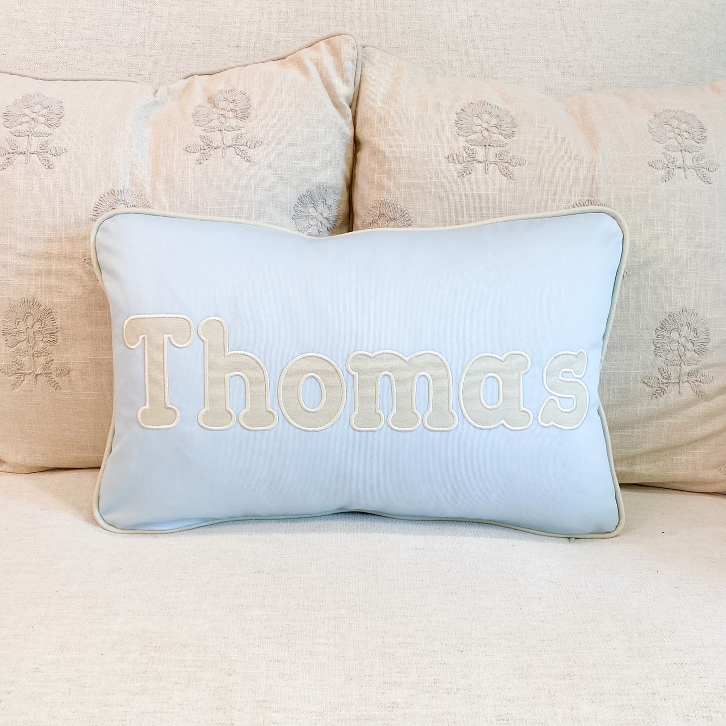 APPLIQUE NAME PILLOW