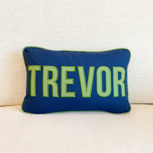 APPLIQUE NAME PILLOW